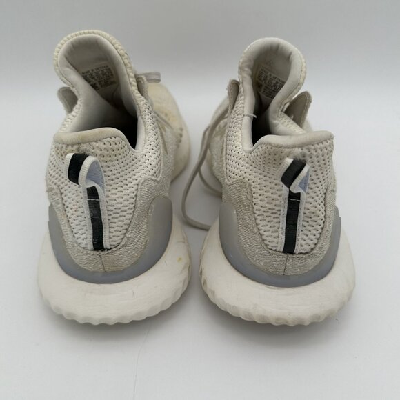 Adidas Alphabounce Mens Size 10.5 White Running Shoes ID AQ0572 - Picture 2 of 9